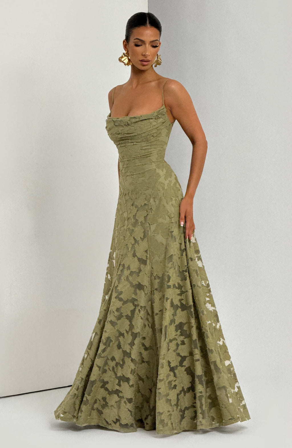 Floral Amélie™ | Robe longue à fleurs Nuit
