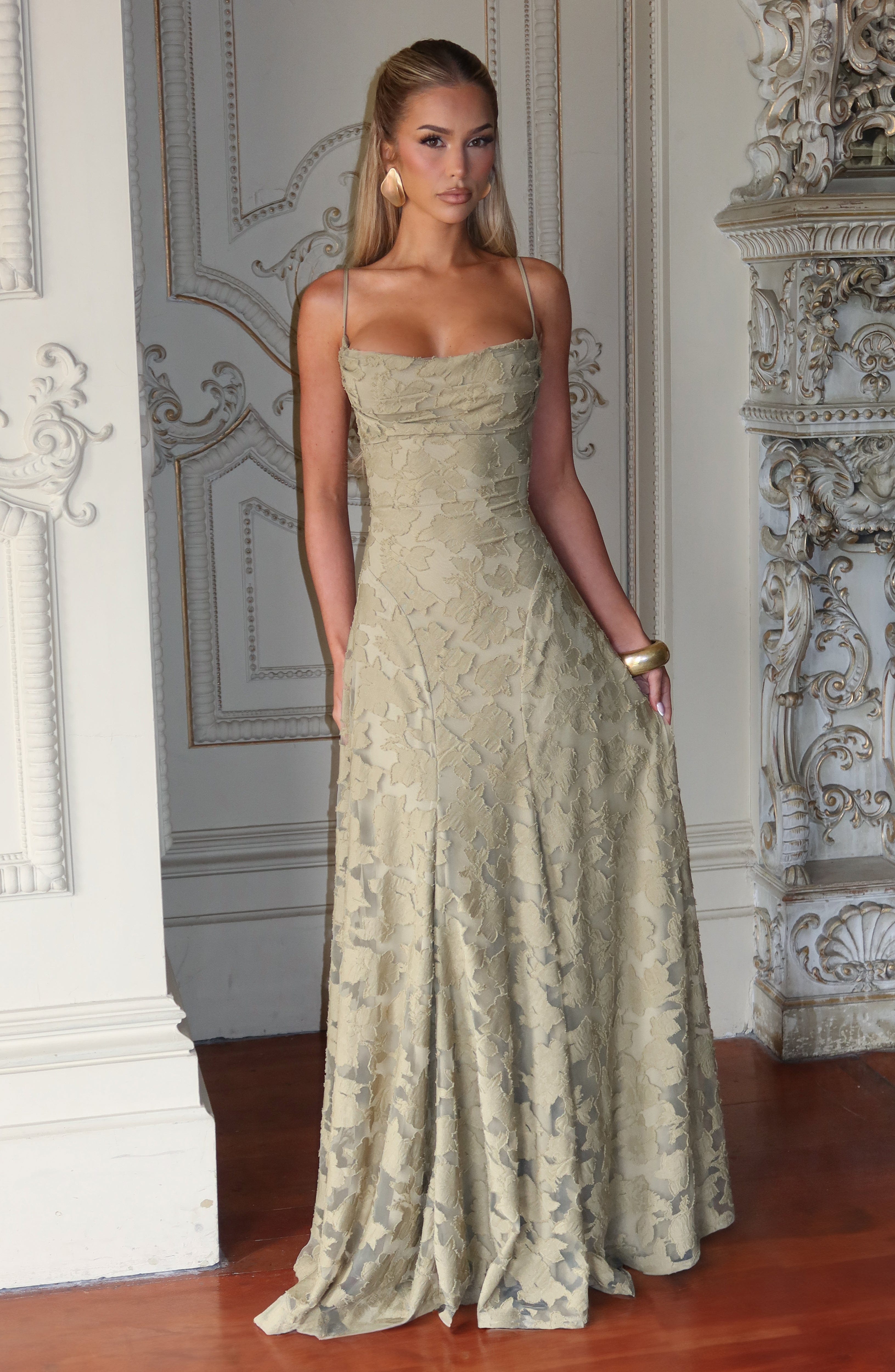 Floral Amélie™ | Robe longue à fleurs Nuit