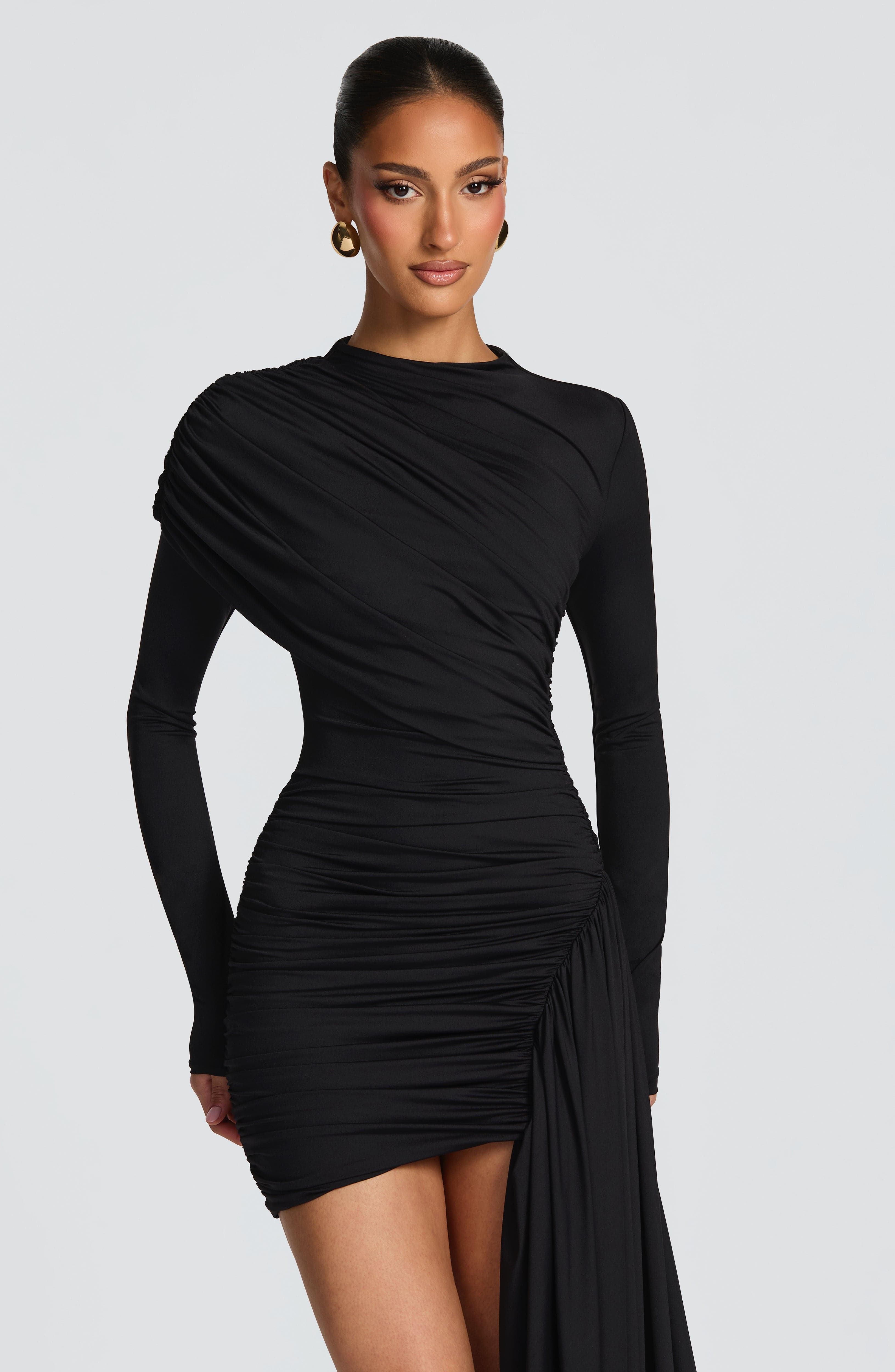Dalia™ | Robe drapée avec chute latérale