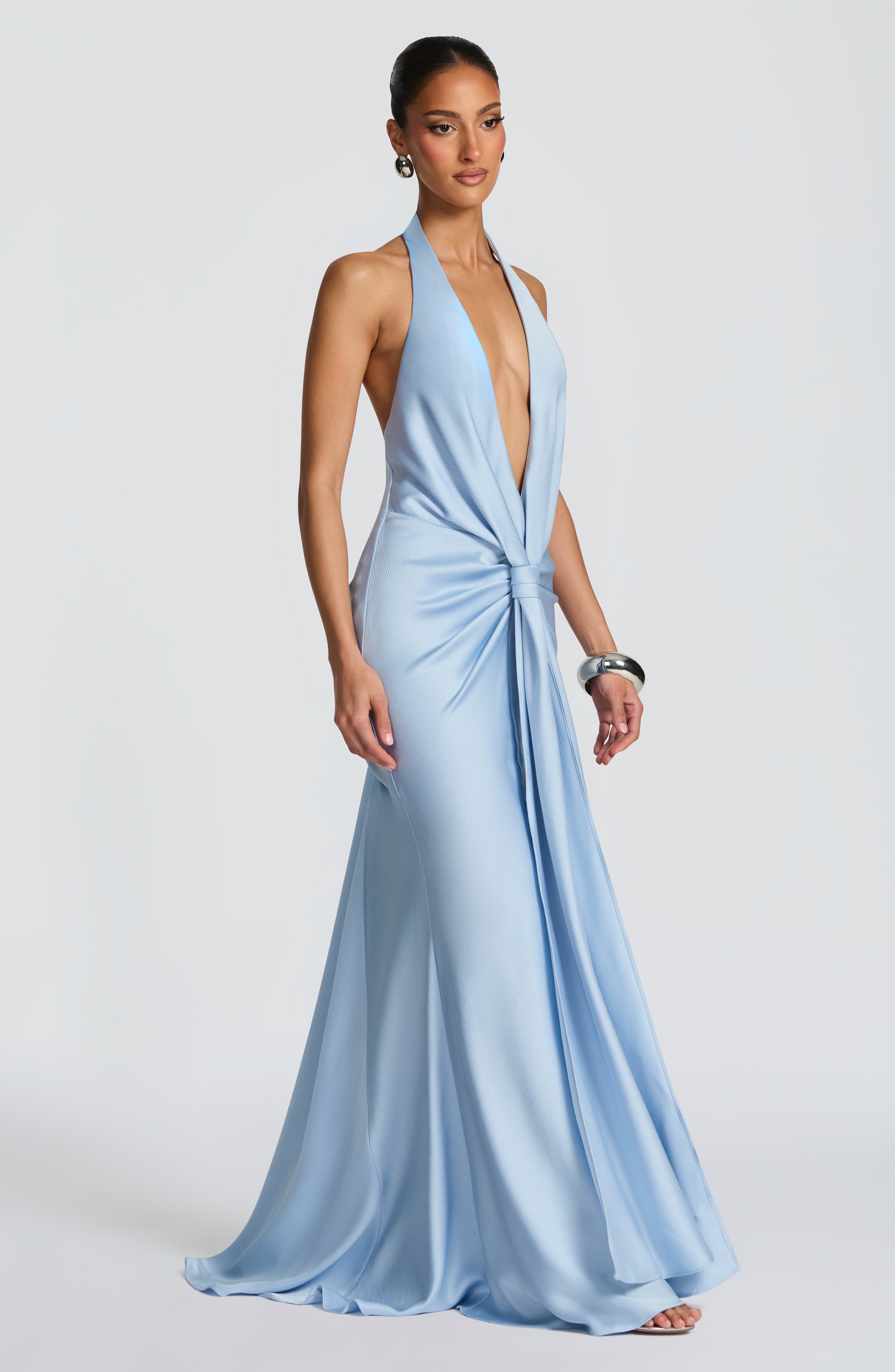 Aveline™ | Robe premium texturée à col halterneck