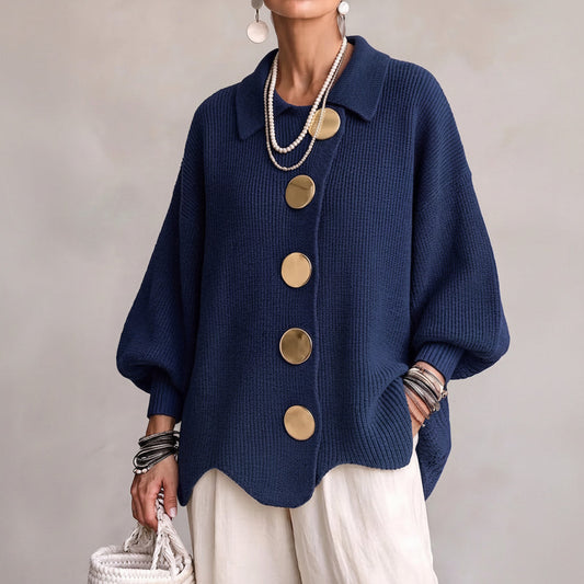 Victoire | Cárdigan Oversize con Botones Dorados