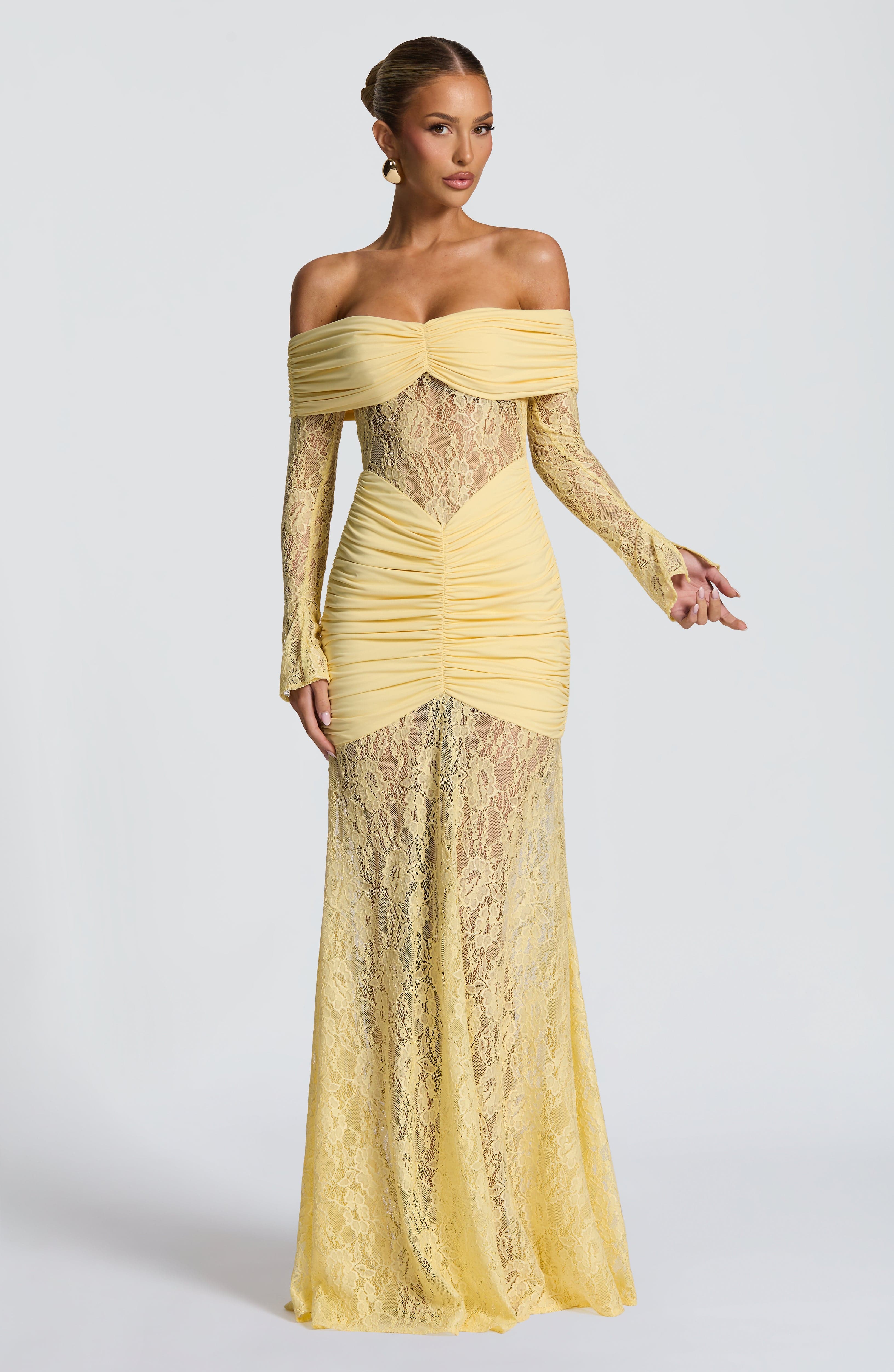 Ariadna™ | Robe en dentelle et fronces de qualité supérieure