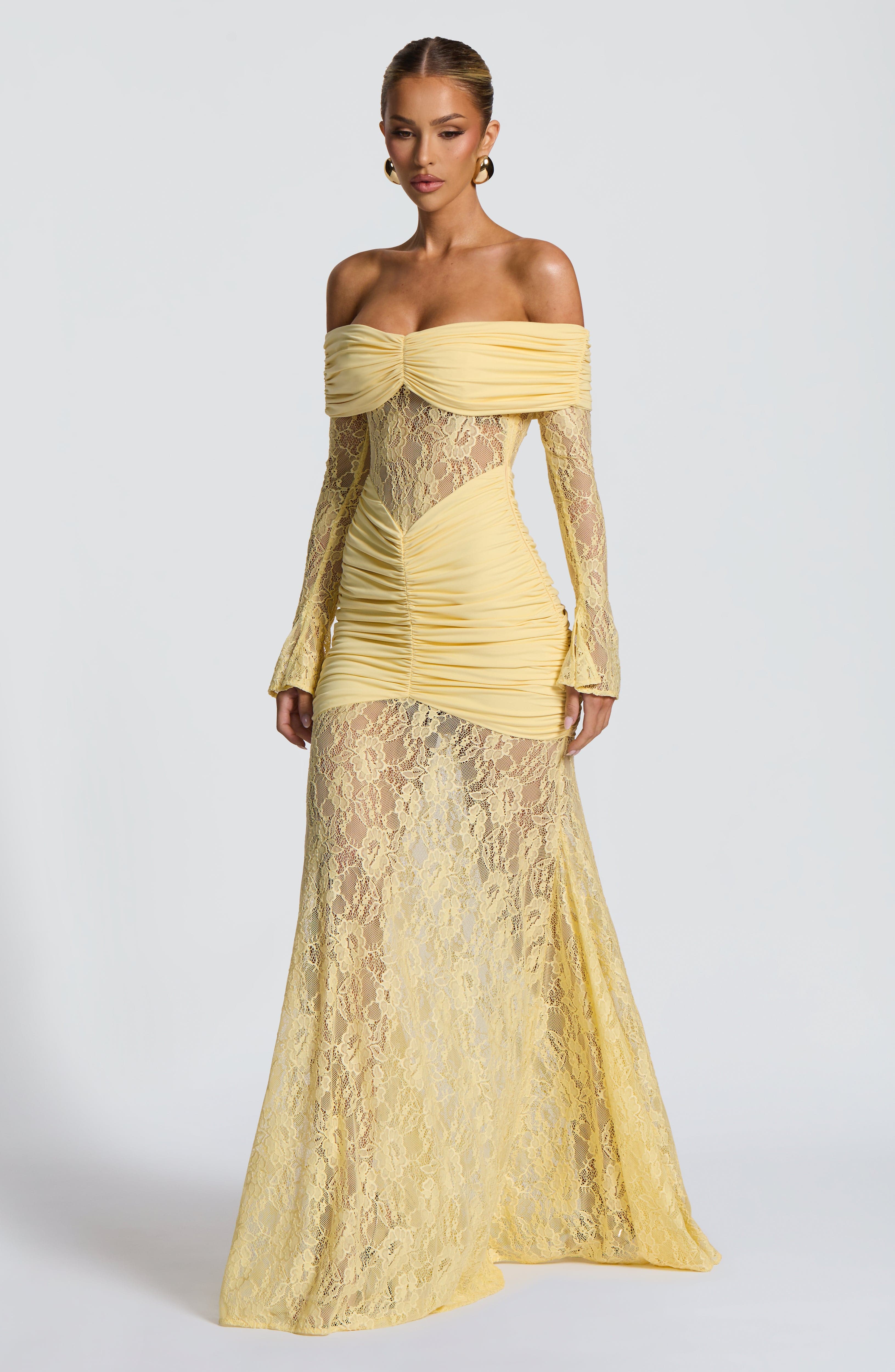 Ariadna™ | Robe en dentelle et fronces de qualité supérieure