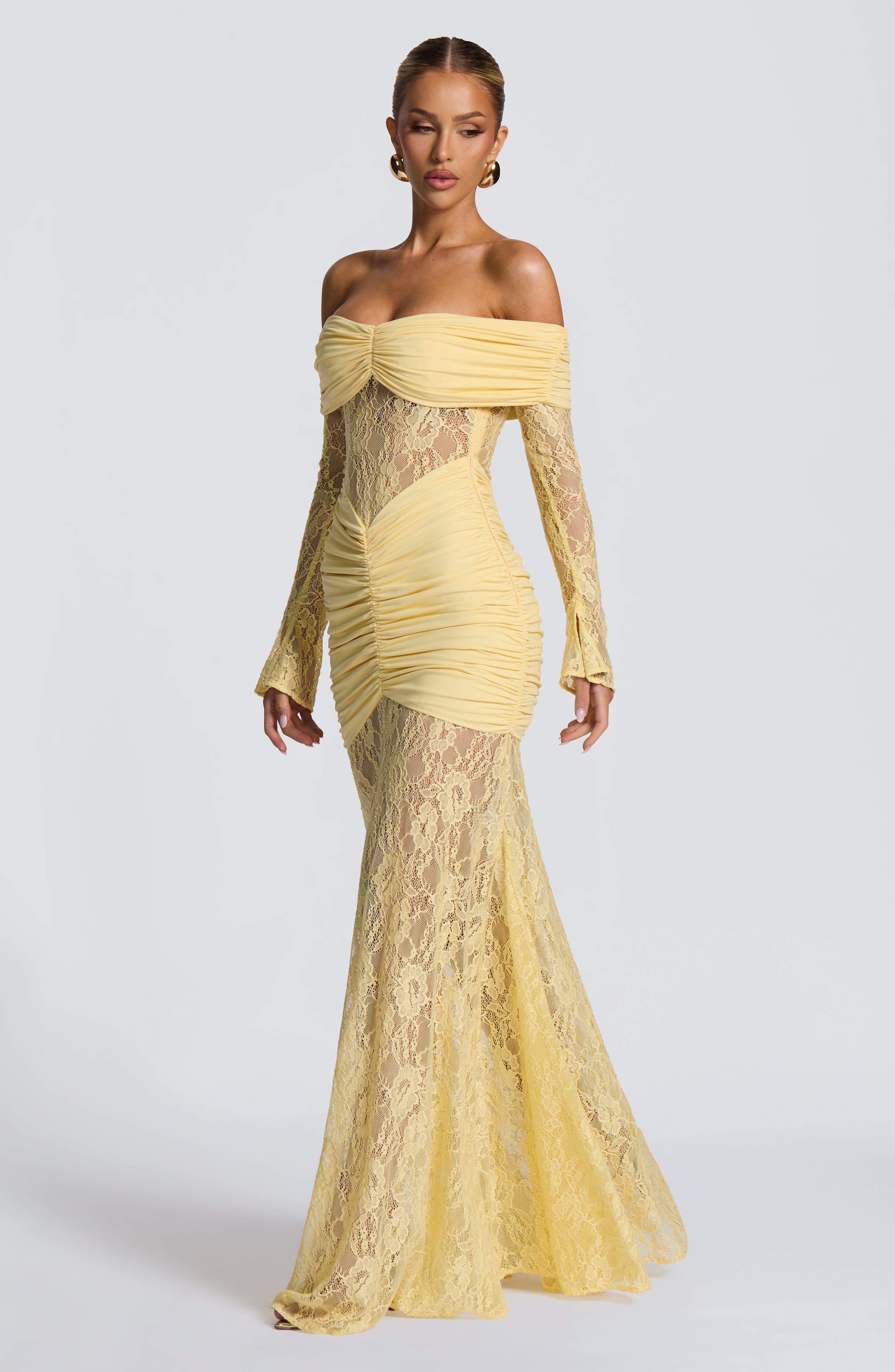 Ariadna™ | Robe en dentelle et fronces de qualité supérieure