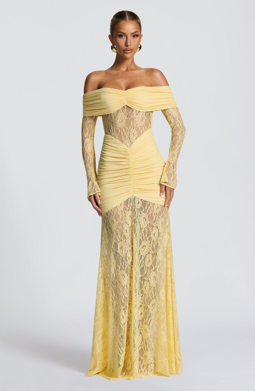 Ariadna™ | Robe en dentelle et fronces de qualité supérieure