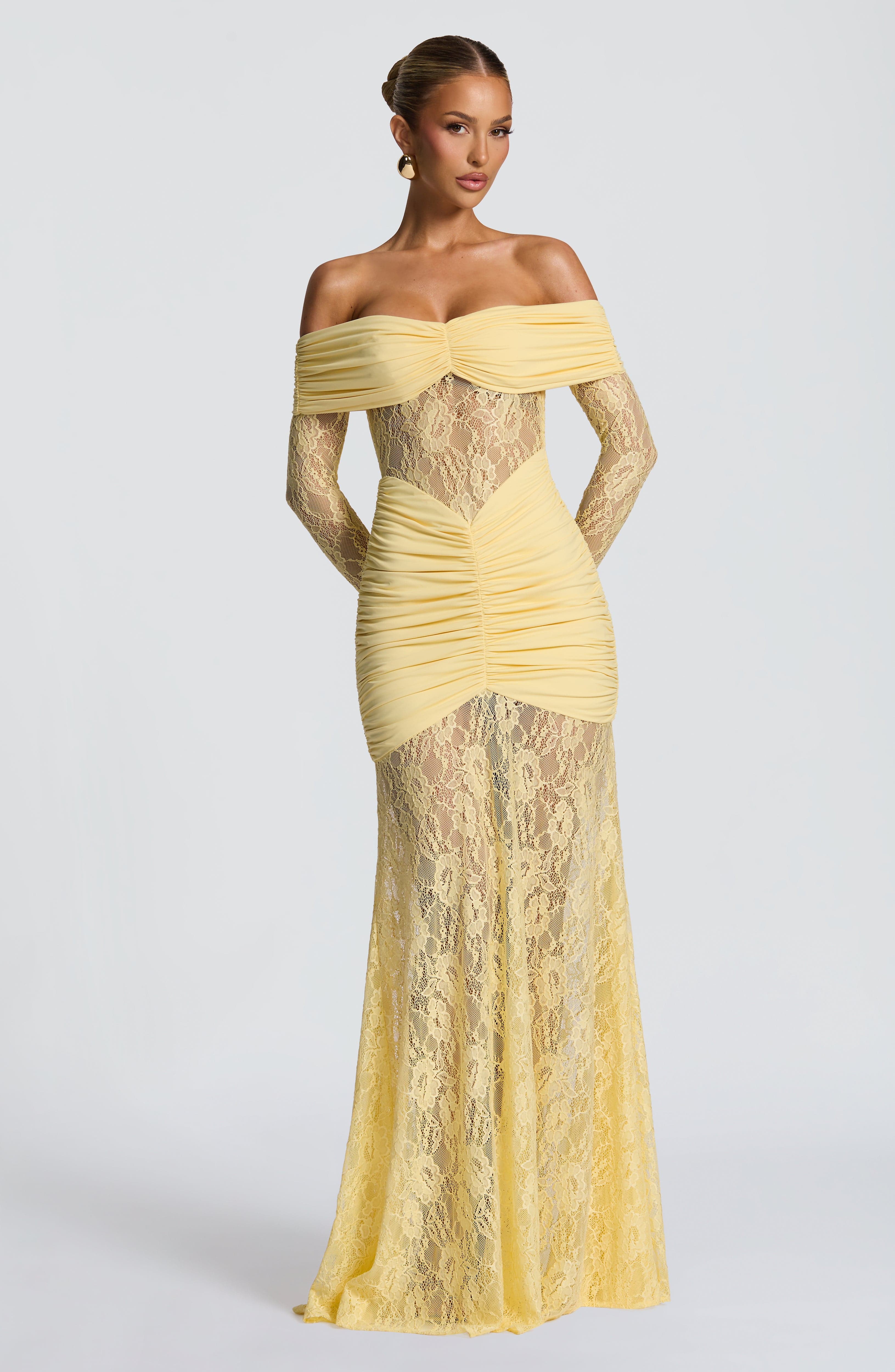 Ariadna™ | Robe en dentelle et fronces de qualité supérieure