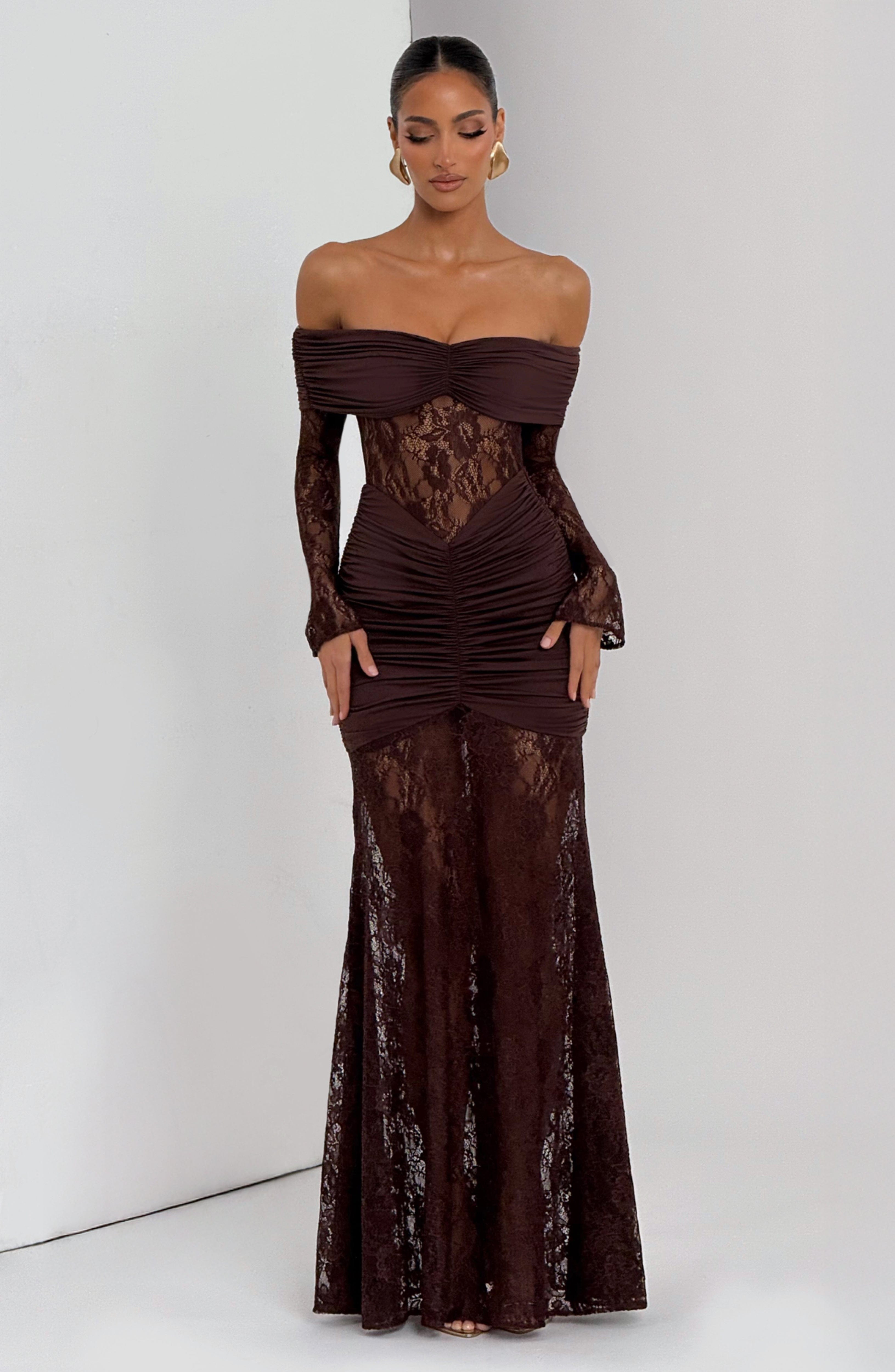 Ariadna™ | Robe en dentelle et fronces de qualité supérieure