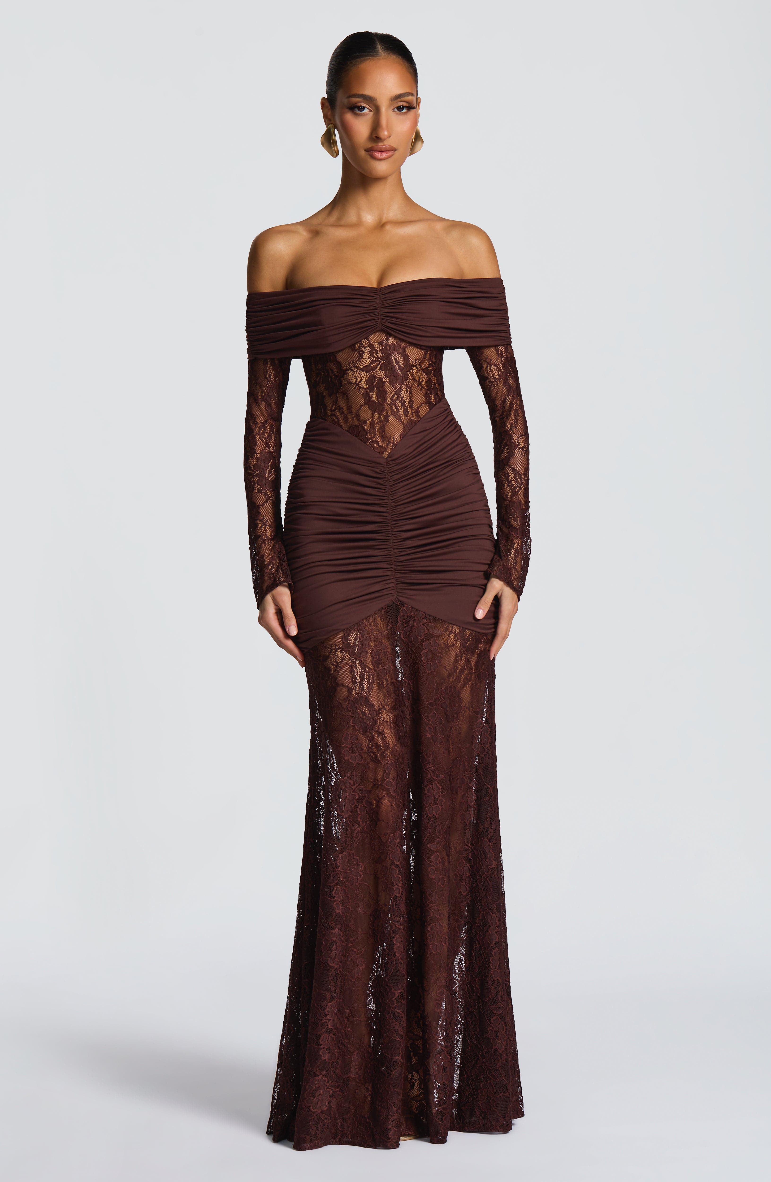 Ariadna™ | Robe en dentelle et fronces de qualité supérieure