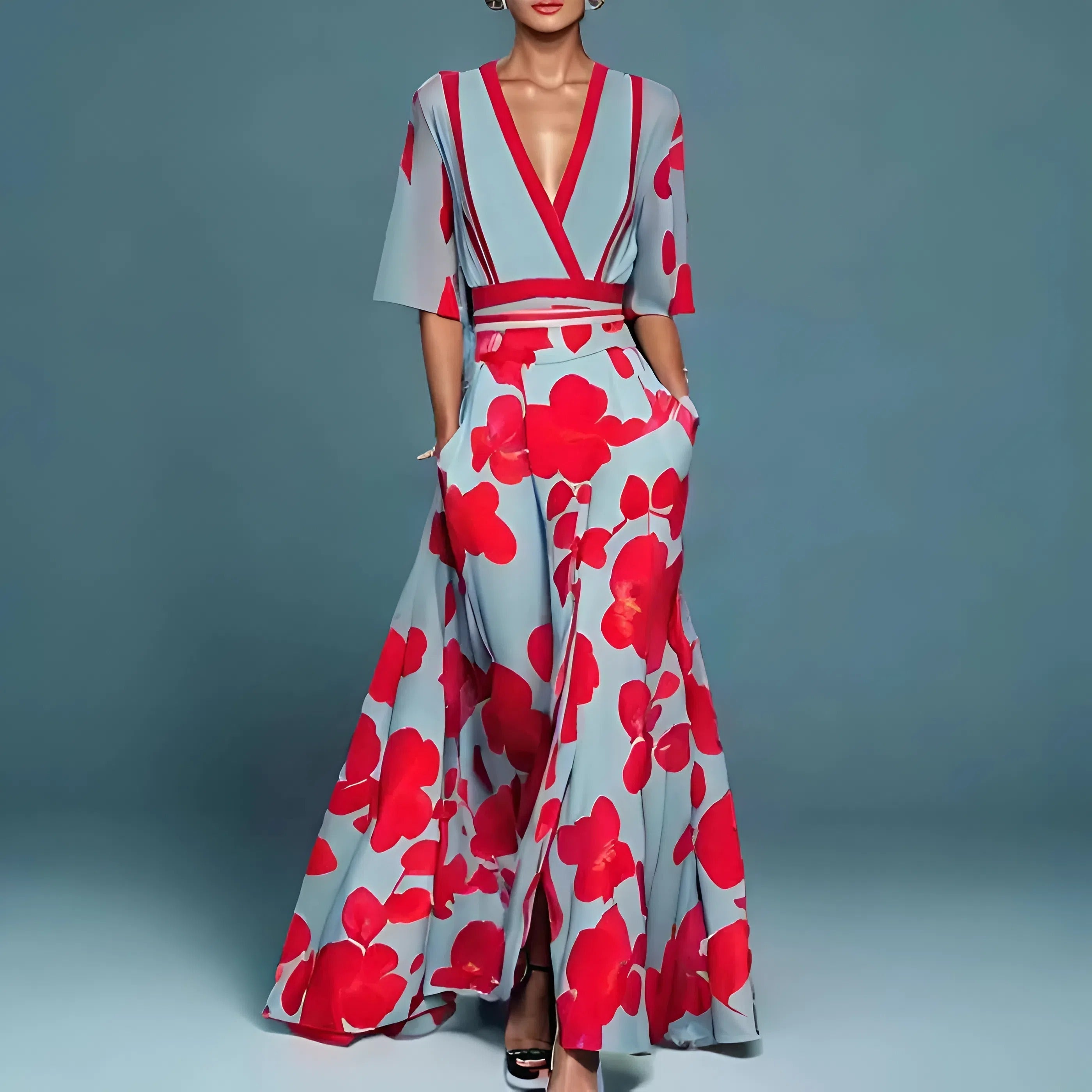 Daniela | Vestido maxi elegante con escote