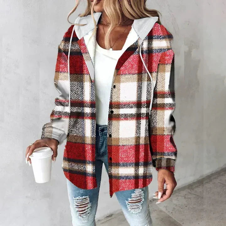Camisa Sobrepuesta Forrada con Capucha Élise